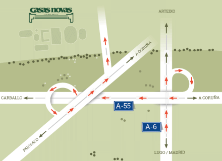 Cómo llegar a Casas Novas